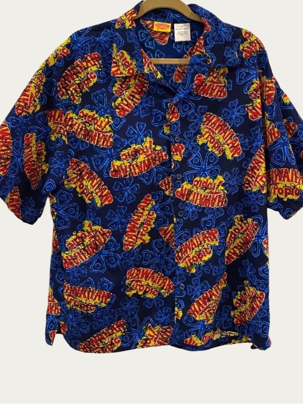Hawaiian Tropic Party Vintage Button Down Shirt XL